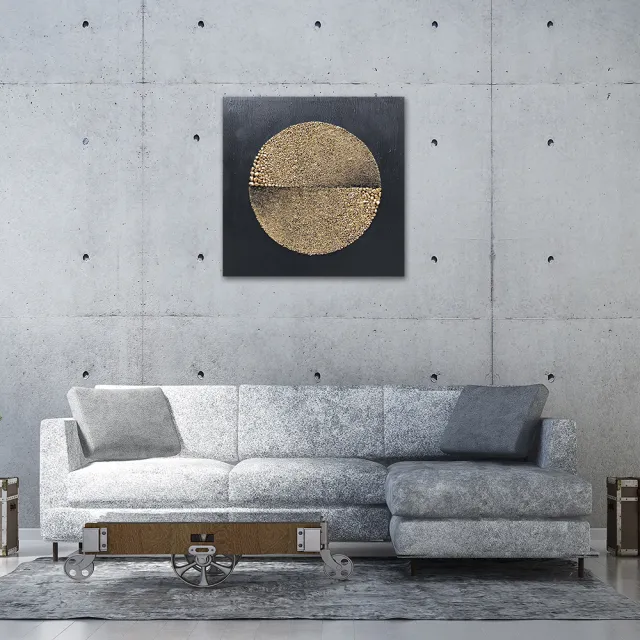 【御畫房】當代國家級展覽畫家 抽象系列手繪油畫80×80cm(DB-064)
