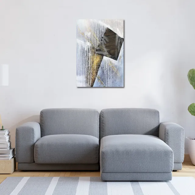 【御畫房】當代國家級展覽畫家 抽象系列手繪油畫70×100cm(DB-035)