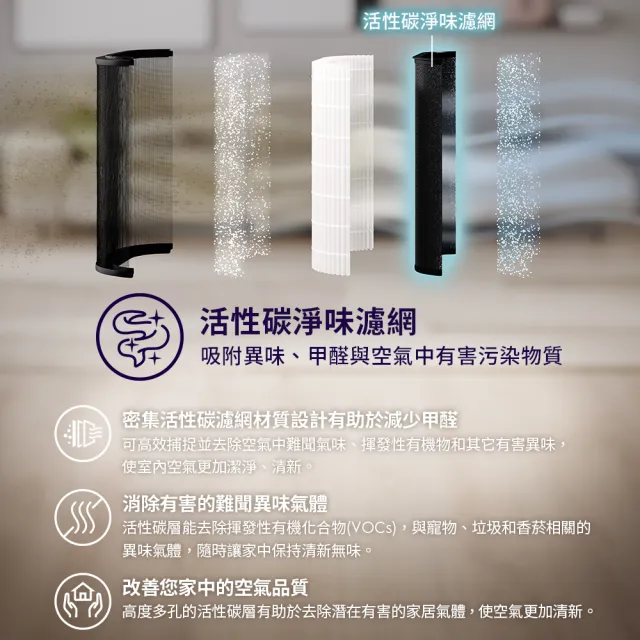 【Electrolux 伊萊克斯】極適家居900二合一空氣循環清淨機 活性碳凈味濾網(EF22002)