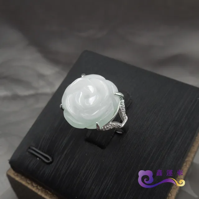 【鑫運來】◎花開富貴翡翠925銀戒