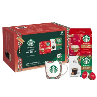 【NESCAFE Dolce Gusto】雀巢多趣酷思 星巴克節日禮盒(星巴克太妃/家常咖啡膠囊)