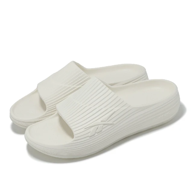 REEBOK 拖鞋 DMX Recovery Slide 男鞋 女鞋 米白 緩衝 防滑 親水 恢復拖鞋(100209354)