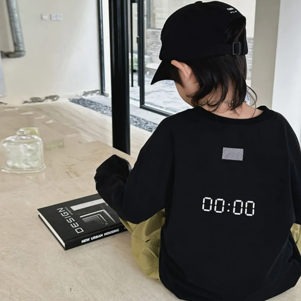 【UniKids】現貨 中大童裝150碼長袖T恤 簡約個性 男大童裝女大童裝 CL3283093(白)