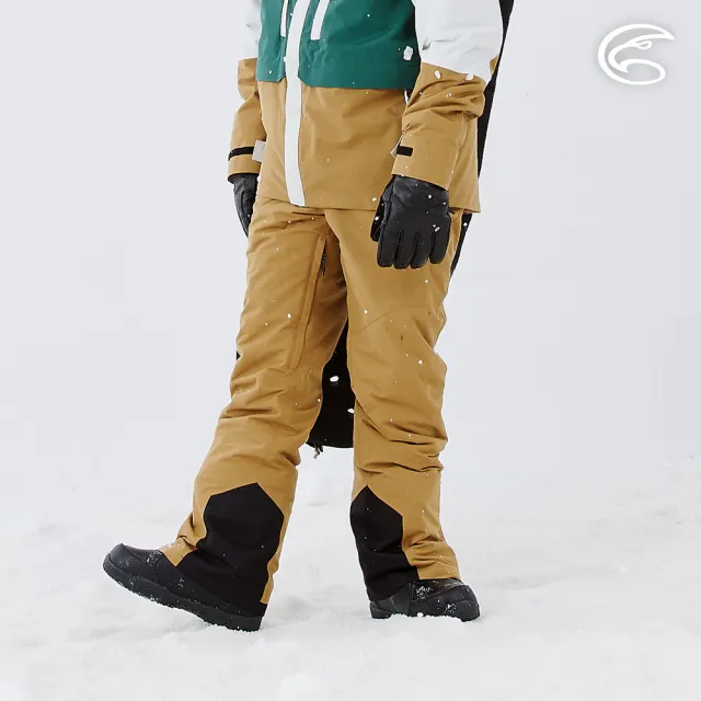 【ADISI】男SMAWARM海洋溫控防水防風透氣雪褲 AP2421095 金銅 S-3XL(滑雪褲 保暖長褲 蚵殼棉 海洋紗)