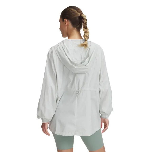 【UNDER ARMOUR】UA 女 CINCH WAIST 防潑水外套_1389502-377(灰綠色)