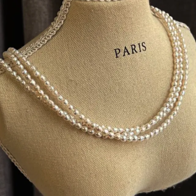 【KARAT】炫彩糖紙極光 KEISHI 三串式珍珠頸鏈(BBQ)