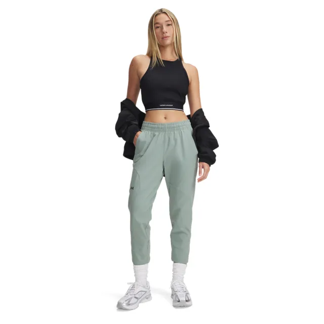 【UNDER ARMOUR】UA 女 Unstoppable Jogger 運動長褲_1376926-348(綠色)