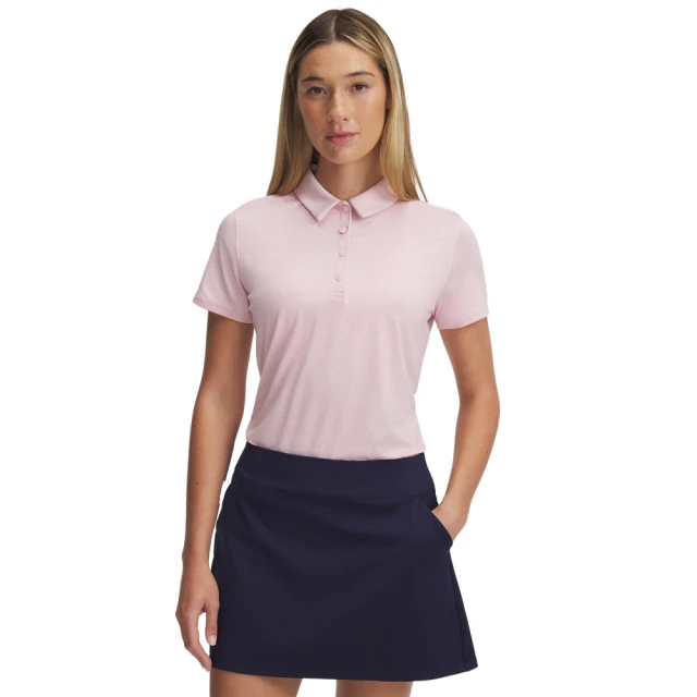 UNDER ARMOUR UA 女 Playoff 短POLO_1383612-647(粉色)