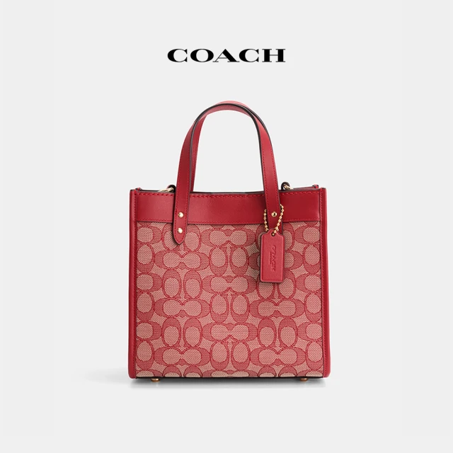 COACH 蔻馳官方直營 經典Logo櫻桃印花拉鍊手腕包-I