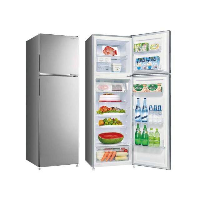 【SANLUX 台灣三洋】250L 一級能效變頻雙門冰箱-銀B(SR-C250BV1A)
