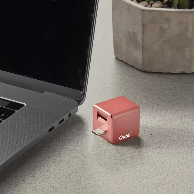 【Maktar】Qubii Duo USB-C 備份豆腐 玫瑰金(ios apple/Android 雙系統 手機備份)
