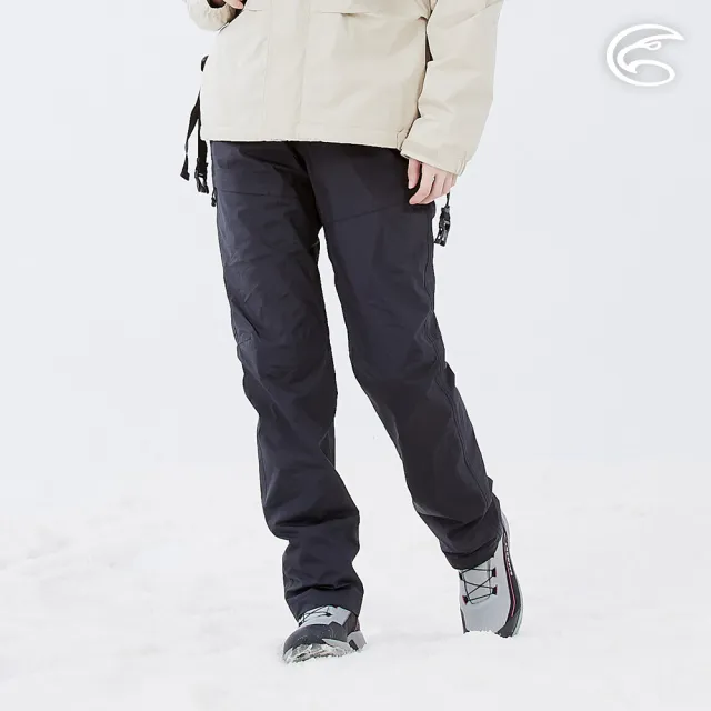 【ADISI】女防水防風透氣保暖長褲 AP2421027 黑色 S-2XL(內刷毛 防水透濕 超撥水)