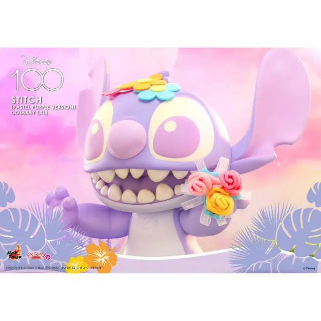 【Beast Kingdom 野獸國】史迪奇 粉紫色款 XL版(HOT TOYS COSB1106)