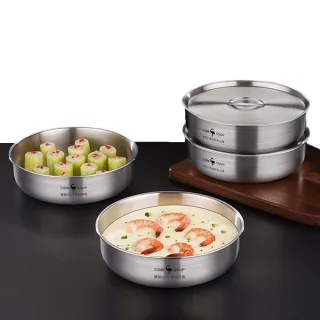 【PUSH!】餐具用品 燉盅316不銹鋼18cm帶蓋蒸蛋碗水蒸雞蛋羹嬰兒輔食飯蒸飯蒸菜碗(碗 蒸蛋碗 燉盅 E206-1)