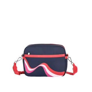 【Lesportsac】輕量材質 拉鍊斜背包(1293 復古熱浪)