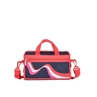 【Lesportsac】輕量材質 拉鍊斜背包(1594 復古熱浪)