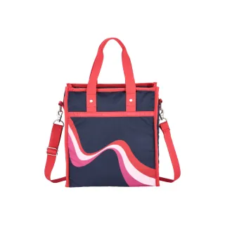 【Lesportsac】輕量材質 中型直式托特包(1551 復古熱浪)
