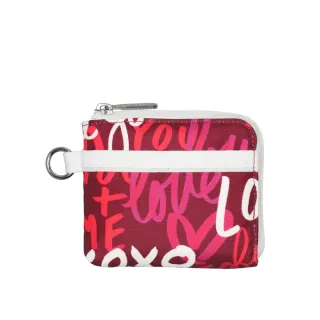 【Lesportsac】輕量材質 極簡輕薄錢包(1112 幸福莓語)