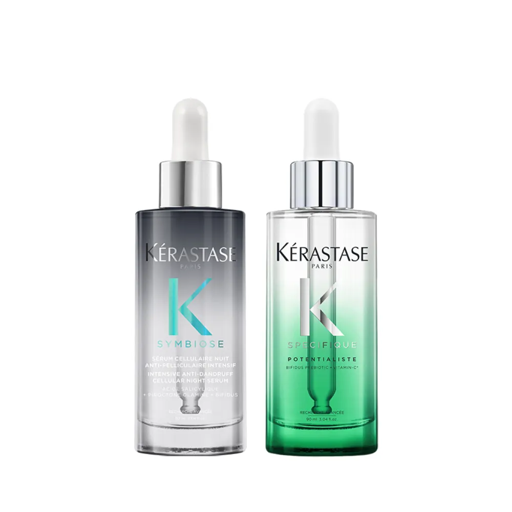 【KERASTASE 巴黎卡詩】極淨+極酵平衡頭皮精華組