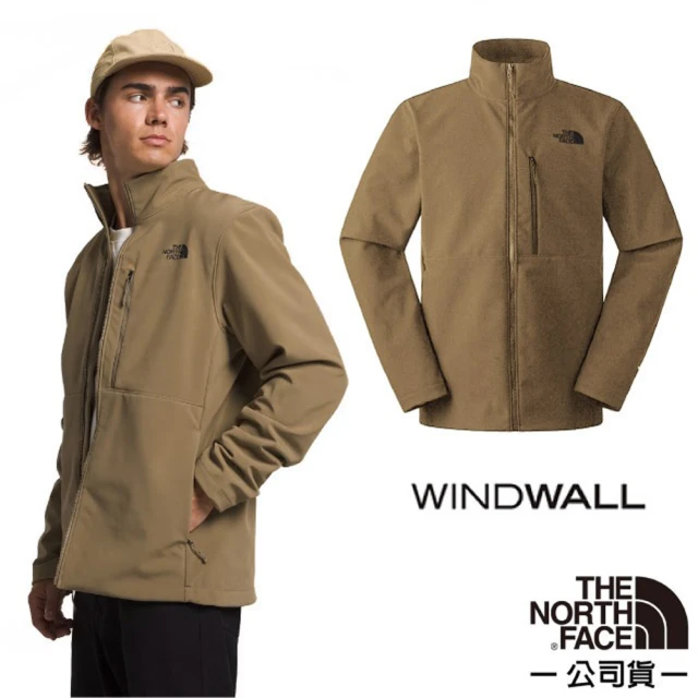 The North Face 男 APEX BIONIC 3 防風防潑水保暖立領外套.WINDWALL風衣夾克(83TE-1OI 煙燻褐)