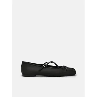 【PEDRO】Nica 緞紋芭蕾平底鞋-黑色(小CK集團品牌 新品上市)
