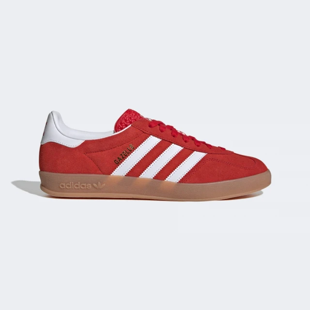 adidas 愛迪達 GAZELLE INDOOR 運動休閒鞋(JI2063 男鞋/女鞋 ORIGINALS復古運動休閒鞋 經典火紅)