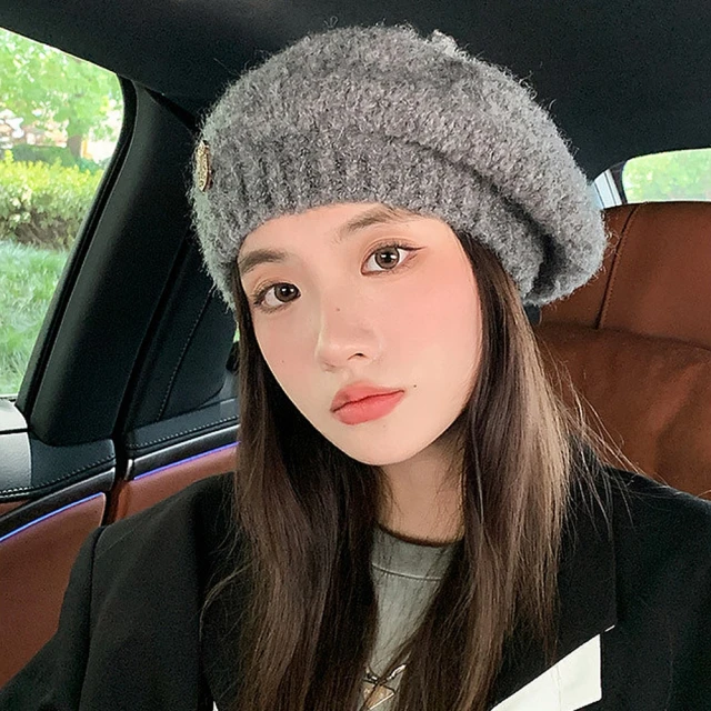 Acorn 橡果 韓系針織貝蕾帽畫家帽南瓜帽遮陽帽毛帽743