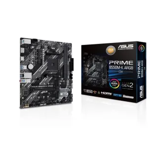 【ASUS 華碩】PRIME B550M-K ARGB-CSM DDR4 主機板