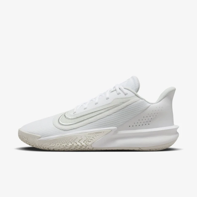 NIKE 耐吉NIKE 耐吉 Precision VII 男 籃球鞋 運動 球鞋 低筒 7代 緩震 包覆 白灰(FN4322-100)