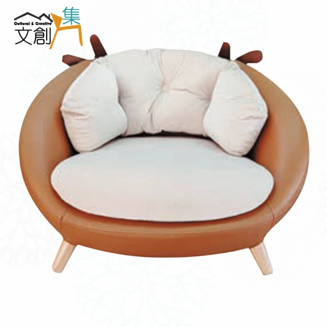 hoi! 好好生活 預購60天小半家具雲朵沙發櫻桃木科技布