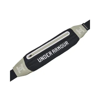 【UNDER ARMOUR】UA官方直營 男女同款  FLEX慢跑腰包_1376460-002(黑灰)