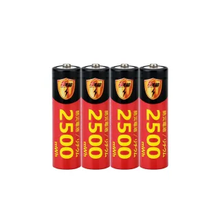 【KOTSURU】3號充電電池/AA 恆壓可充式 1.5V鋰電池 全新設計 2500mWh 4入
