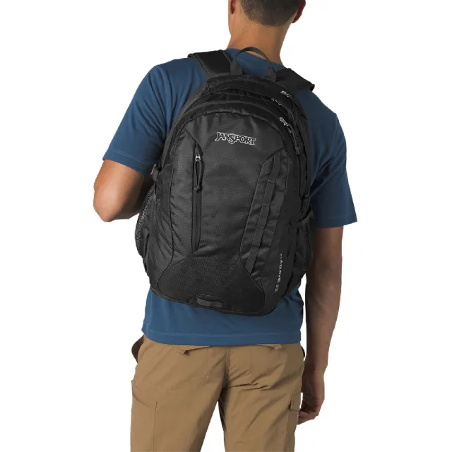 【JANSPORT】雙11 後背包 Agave 黑 15吋筆電包 透氣背帶 雙肩包 包包 JS00T14F008