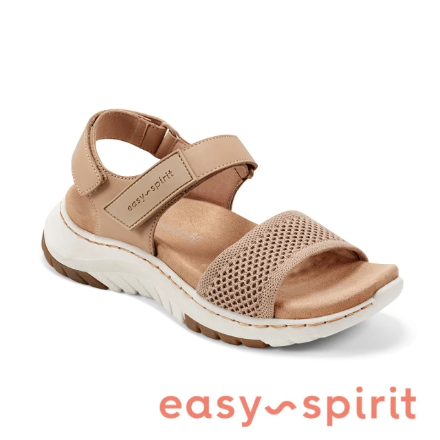 Easy Spirit MAVEY 質感真皮寬帶涼鞋(黑色)