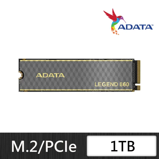 【ADATA 威剛】LEGEND 860 M.2 2280 PCIe NVMe 1000GB Gen4x4 固態硬碟(讀6000MB/寫4000MB*附散熱片)