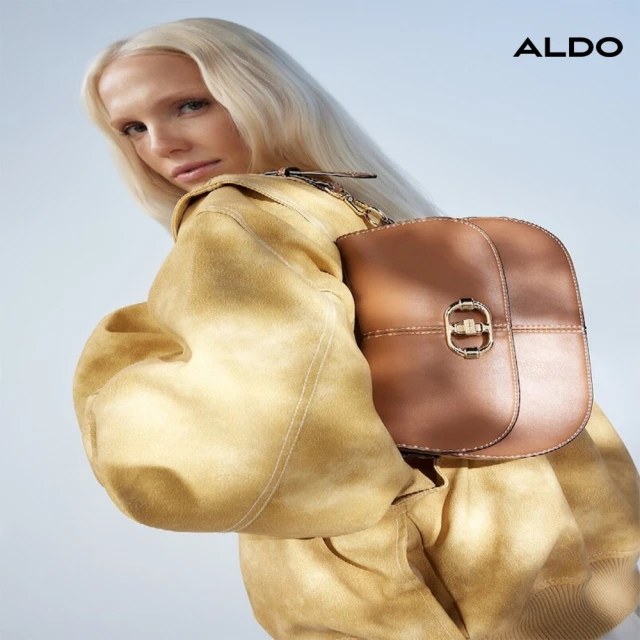 ALDO SOFIETTA-簡約百搭實用肩背包-女包(棕褐色