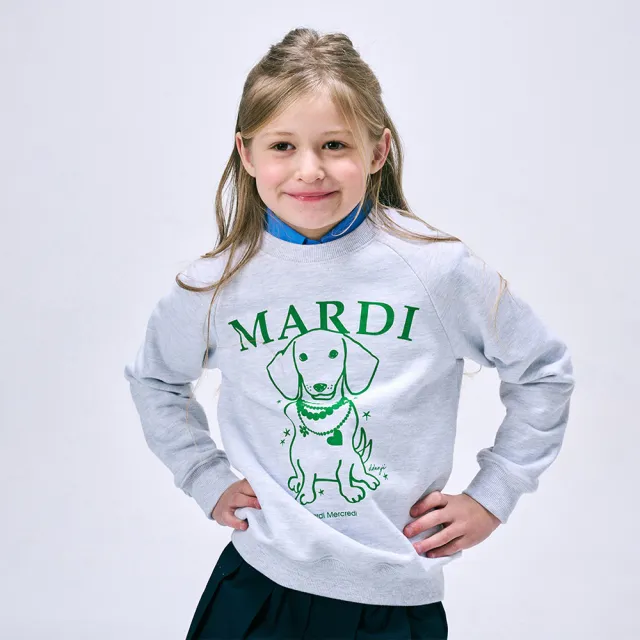 【MARDI MERCREDI】童裝 印花大學TEE 多色 經典臘腸狗 經典小雛菊 純棉 KIDS SWEATSHIRT DDANJI FLOWER