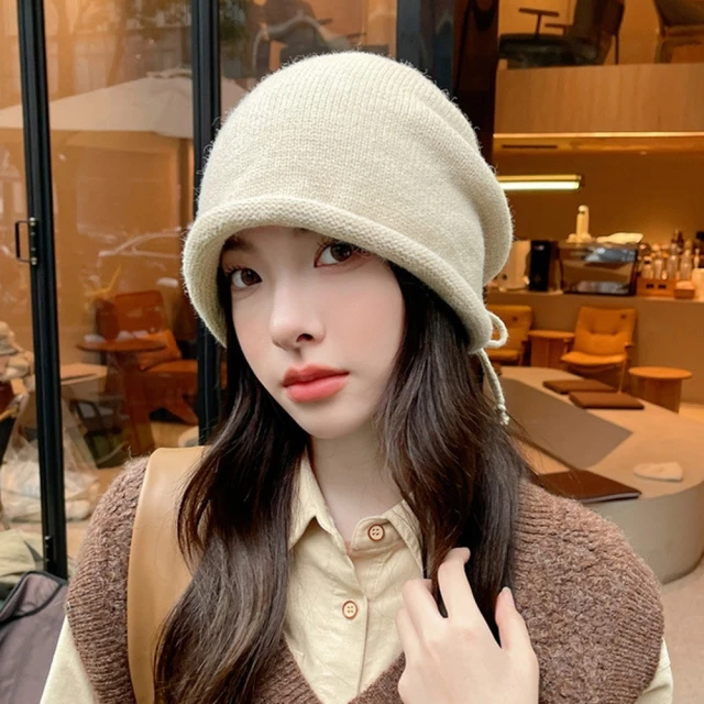 Acorn 橡果 日系網紅針織毛帽護耳保暖抽繩防風防曬機能帽