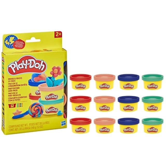 【PLAYDOH 培樂多】黏土系列(基礎12色迷你黏土分享組)