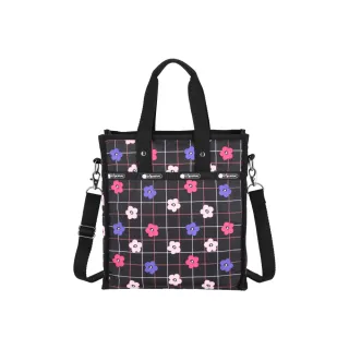 【Lesportsac】輕量材質 中型直式托特包(1551 棋盤花格)