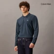 【CALVIN KLEIN】官方旗艦館 CK 徽章標準版型 Polo 衫_藍色
