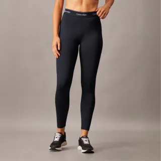 【CALVIN KLEIN】官方旗艦館 CK Essentials Modern Sport 高腰七分緊身褲_黑色