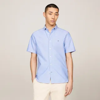 【Tommy Hilfiger】官方旗艦館 Heritage 標準牛津棉襯衫_藍色