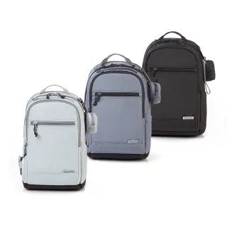【Samsonite RED】CLYNEE 輕量尼龍潮流大容量筆電後背包/雙肩包/通勤包/電腦包/包包15.6吋M(多色可選)