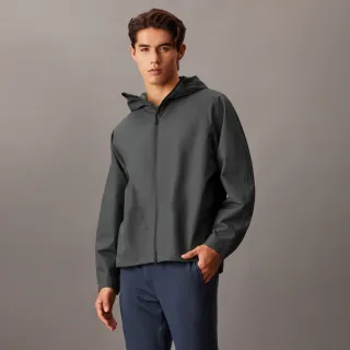 【Calvin Klein】官方旗艦館 CK 基本款防風外套_灰色