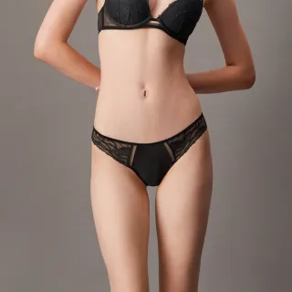 【CALVIN KLEIN】官方旗艦館 CK Black 亮片比基尼內褲_黑色