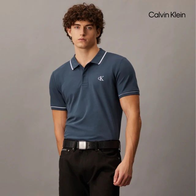 Calvin KleinCalvin Klein 官方旗艦館 CK 修身 Polo 衫_藍色
