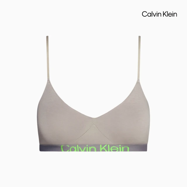 Calvin Klein 官方旗艦館 CK Future Shift 繫帶胸罩_灰色