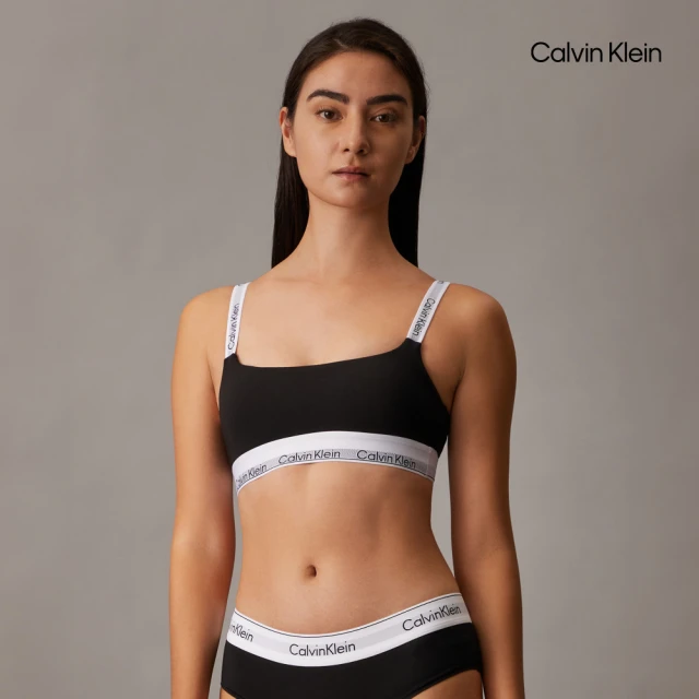 Calvin Klein 官方旗艦館 CK Modern Cotton 薄墊無鋼圈胸罩_黑色