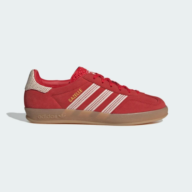 adidas 愛迪達 Gazelle Indoor W 女 運動休閒鞋 德訓鞋 復古 膠底 百搭 紅(JI2756)